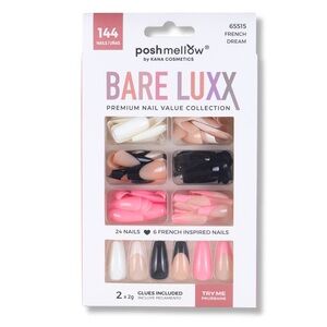 Bare Luxx 144 Premium Nail Collection Pack - French Dream Set NIP